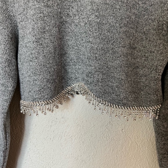 Zara Gray Marled Jewel Soft Sweatshirt - Picture 11 of 16